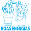 Stencil Plante Boas Energias 14x14cm para Pintura Decorativa e Artesanato Sta-230 - Litoarte