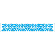 Stencil Art Barra Barrado 6 4x28cm para Pintura Decorativa e Artesanato Stab-034 - Litoarte