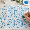 Stencil Coracoes e Confeitos 20x20cm para Pintura Decorativa e Artesanato Stxx-323 - Litoarte