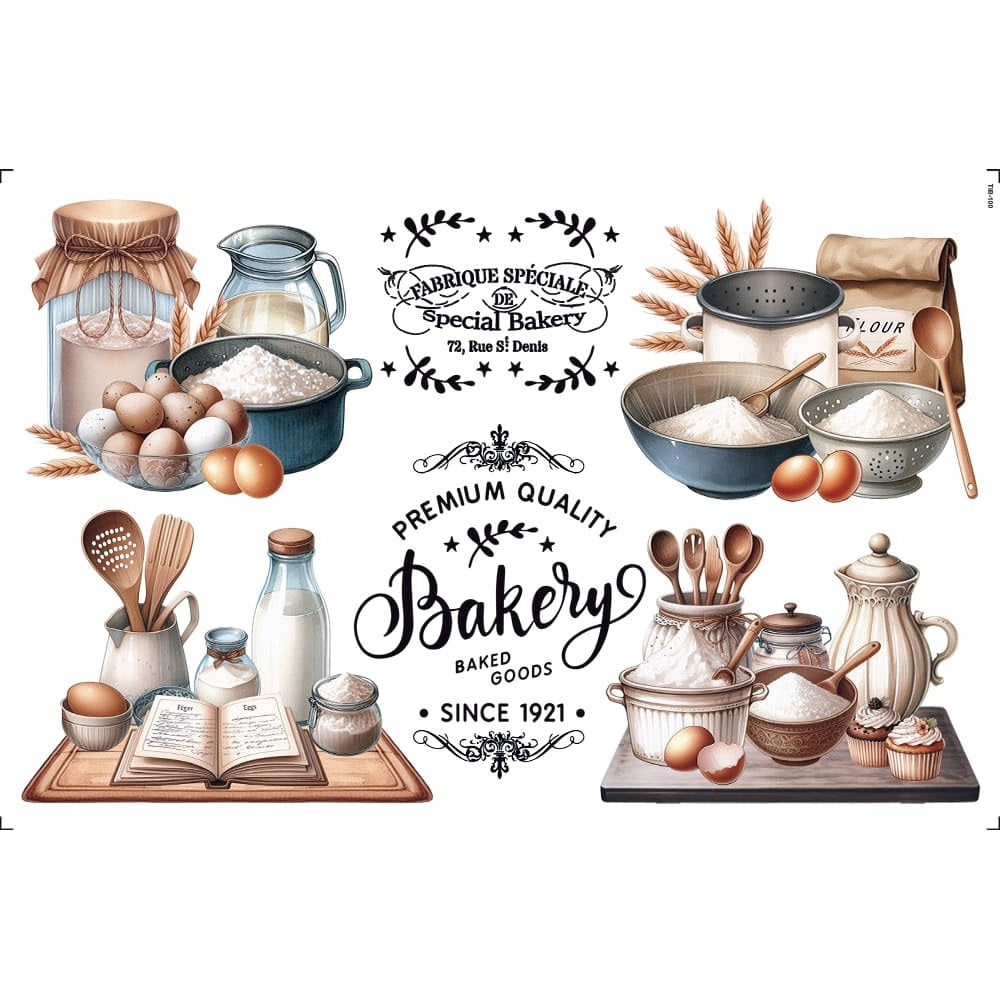 Transfer de Imagem Big Cozinha 19,5x29,5cm para Artesanato e Decoração Tib-100 - Litoarte