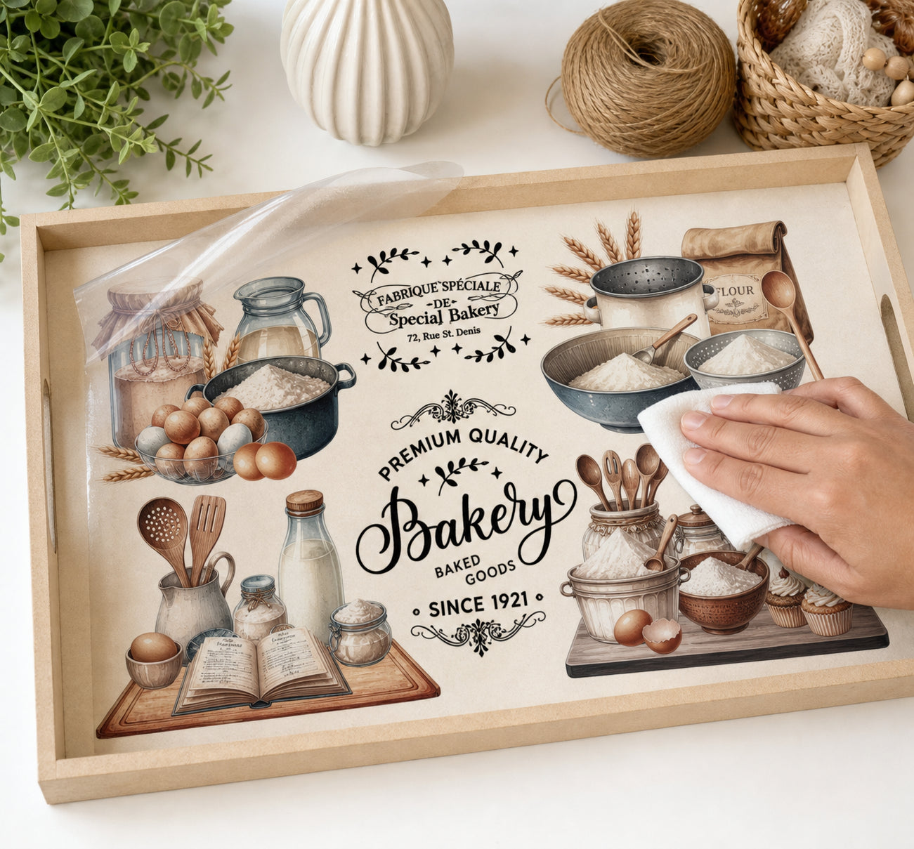 Transfer de Imagem Big Cozinha 19,5x29,5cm para Artesanato e Decoração Tib-100 - Litoarte