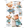 Transfer de Imagem Small Bear Fofuras 9,8x15cm para Artesanato e Decoração Tis-134 - Litoarte