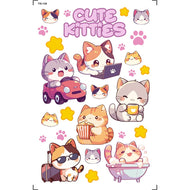 Transfer de Imagem Small Cuttie Kitties 9,8x15cm para Artesanato e Decoração Tis-138 - Litoarte