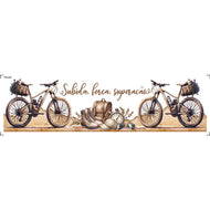 Transfer de Imagem Têxtil Barra - Subida Forca Superacao 24x7cm para Artesanato e Customização em Tecido Ttb4-099 - Litoarte