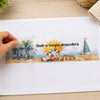 Transfer de Imagem Têxtil Barra - Onde o Tempo Desacelera 24x7cm para Artesanato e Customização em Tecido Ttb4-100 - Litoarte