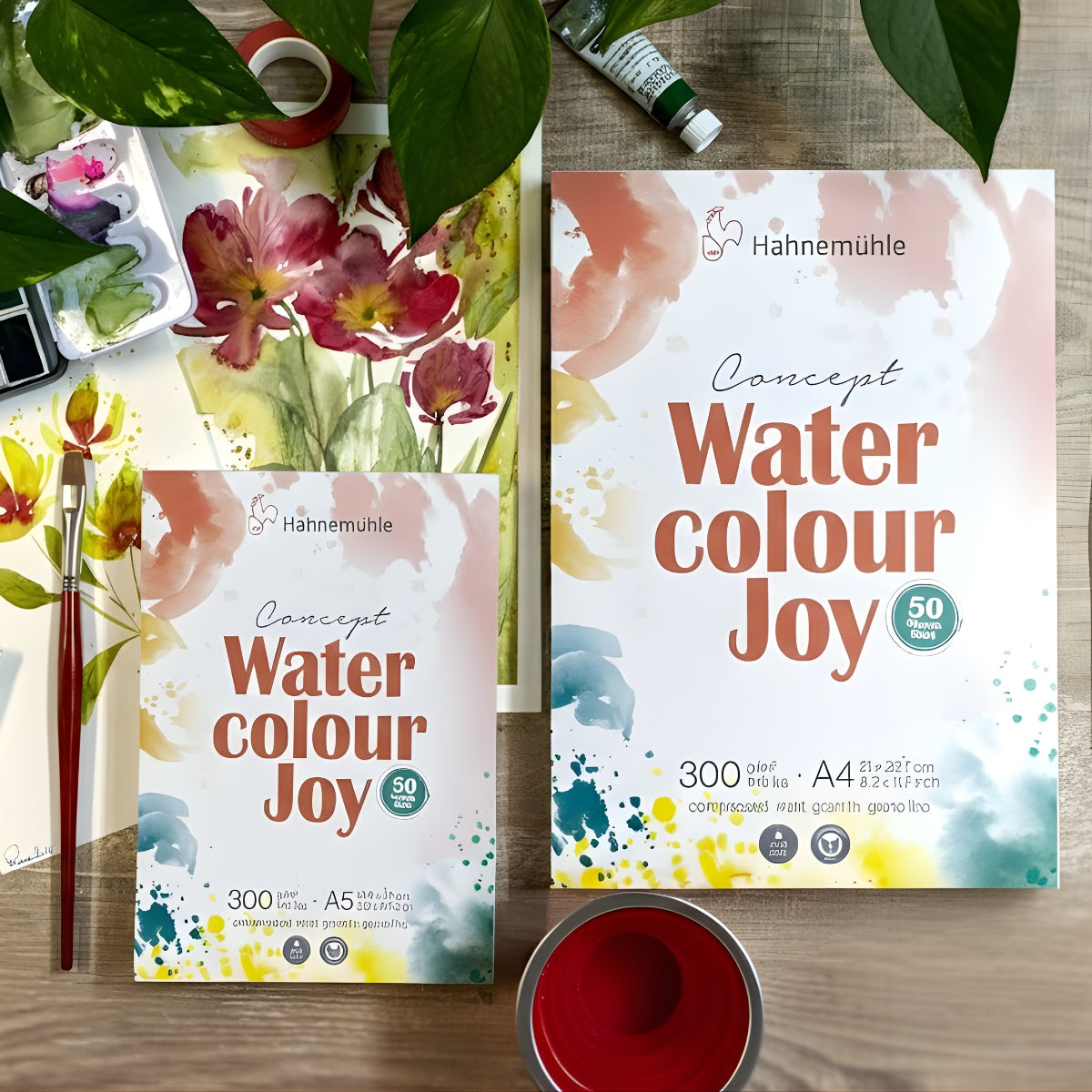 Bloco Papel Aquarela Concept Watercolour Joy 300g Textura Fina A5 14,8x21cm com 50 Folhas 10625050 - Hahnemühle