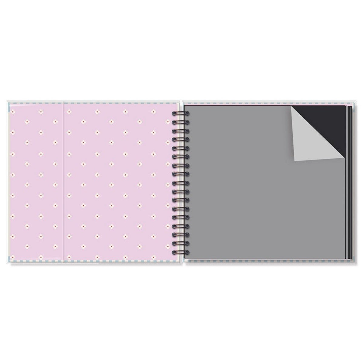 Álbum Fotos G 180g/m² 21,8x23cm com 30 Folhas Floral Gráfico - Fina Ideia