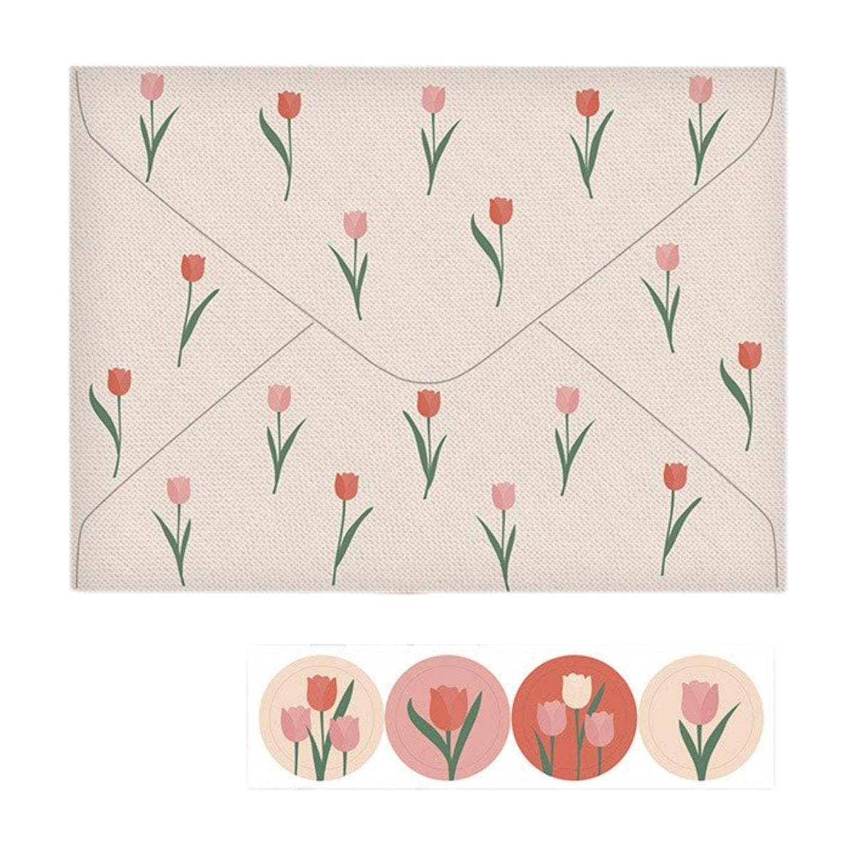Kit Papel Carta com 4 Unidades Tulipas - Fina Ideia
