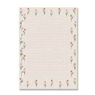 Refil Decorado 90g/m² 16,5x23,2cm com 30 Folhas Tulipas - Fina Ideia