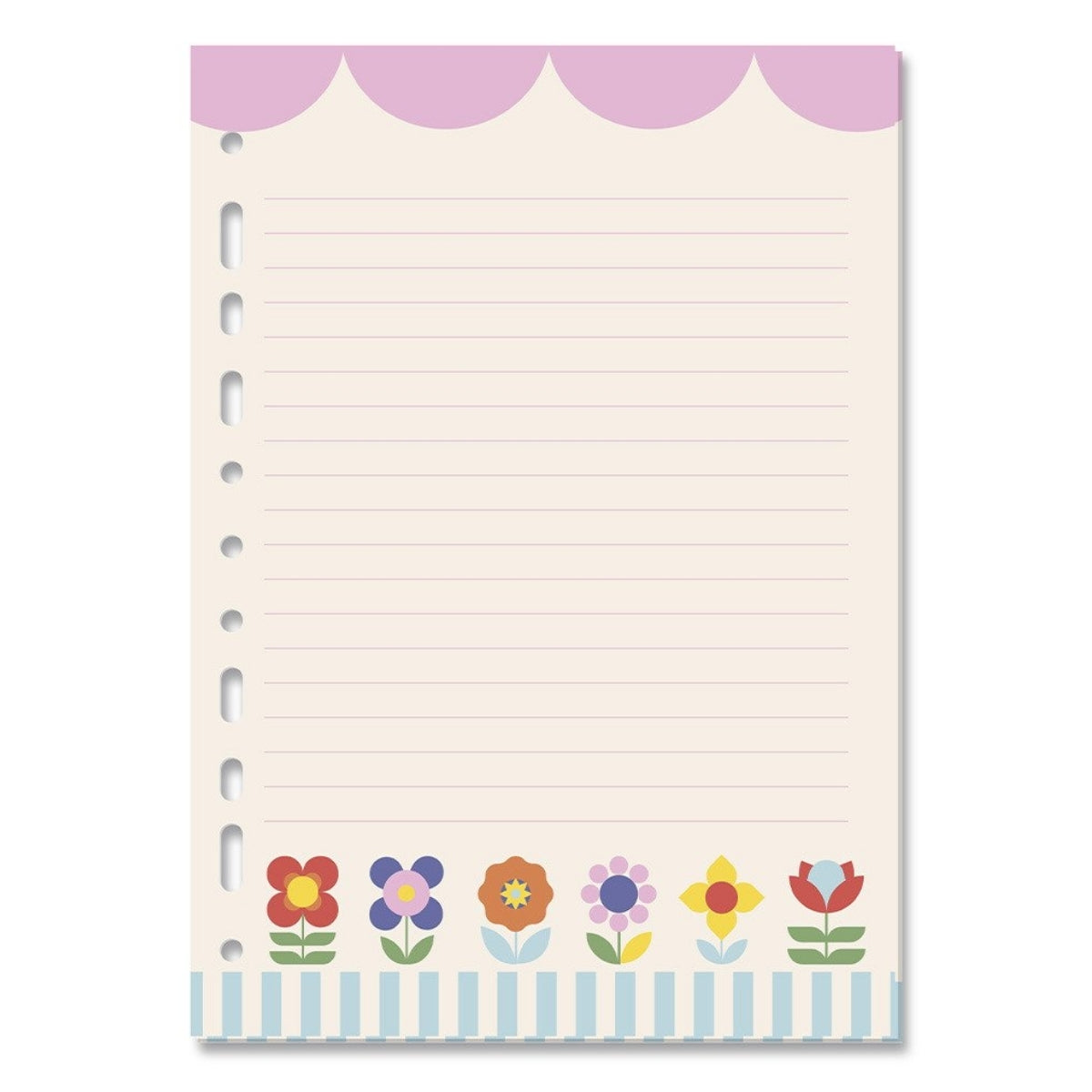 Refil Decorado 90g/m² 16,5x23,2cm com 30 Folhas Floral Gráfico - Fina Ideia