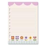 Refil Decorado 90g/m² 16,5x23,2cm com 30 Folhas Floral Gráfico - Fina Ideia