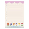 Refil Decorado 90g/m² 16,5x23,2cm com 30 Folhas Floral Gráfico - Fina Ideia