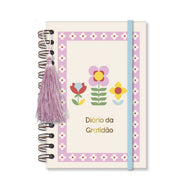Diário Gratidão 90g 11,8x17,5cm com 80 Folhas Floral Gráfico - Fina Ideia