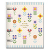 Caderno Argolado Pautado 90g/m² 16,5x23,2cm com 80 Folhas e 12 Divisórias Floral Gráfico - Fina Ideia