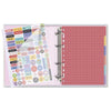 Caderno Argolado Pautado 90g/m² 16,5x23,2cm com 80 Folhas e 12 Divisórias Floral Gráfico - Fina Ideia