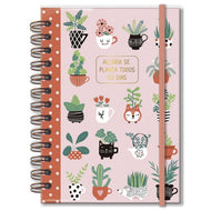 Planner Permanente M 90g 13,4x20,5cm com 105 Folhas e 12 Divisórias Plantinhas - Fina Ideia