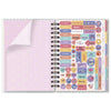 Planner Permanente M 90g 13,4x20,5cm com 105 Folhas e 12 Divisórias Floral Gráfico - Fina Ideia
