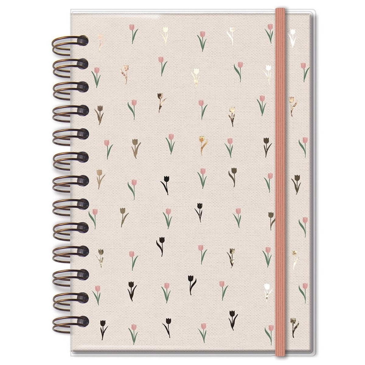 Planner Permanente M 90g 13,4x20,5cm com 105 Folhas e 12 Divisórias Tulipas - Fina Ideia