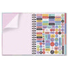 Caderno Colegial Folhas Removíveis 90g 16,5x23,2cm com 80 Folhas Floral Gráfico - Fina Ideia