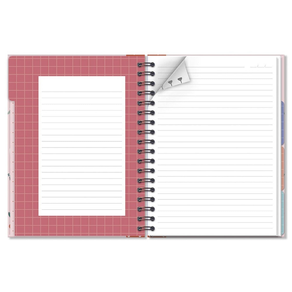 Caderno Colegial Folhas Removíveis 90g 16,5x23,2cm com 80 Folhas Plantinhas - Fina Ideia
