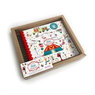 Álbum Bebê 240g/m² 21x23cm com 50 Folhas Circo - Fina Ideia