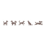 Stencil Pet Cachorrinhos 4x30cm para Pintura Decorativa e Artesanato 3756 - Opa