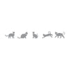 Stencil Pet Gatinhos 4x30cm para Pintura Decorativa e Artesanato 3757 - Opa
