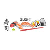 Stencil Culinária Sushi 10x30cm para Pintura Decorativa e Artesanato 3760 - Opa