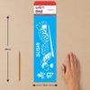Stencil Culinária Sushi 10x30cm para Pintura Decorativa e Artesanato 3760 - Opa