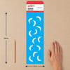 Stencil Feirinha Estamparia Frutas Bananas 10x30cm para Pintura Decorativa e Artesanato 3762 - Opa