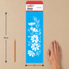 Stencil Flor de Cosmos 10x30cm para Pintura Decorativa e Artesanato 3763 - Opa