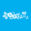 Stencil Flores Violetas 10x30cm para Pintura Decorativa e Artesanato 3765 - Opa