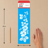Stencil Flores Violetas 10x30cm para Pintura Decorativa e Artesanato 3765 - Opa