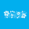 Stencil Flor do Campo I 10x30cm para Pintura Decorativa e Artesanato 3764 - Opa