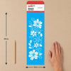 Stencil Flor do Campo I 10x30cm para Pintura Decorativa e Artesanato 3764 - Opa
