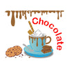 Stencil Culinária Xícara de Chocolate 20x25cm para Pintura Decorativa e Artesanato 3777 - Opa