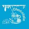 Stencil Culinária Xícara de Chocolate 20x25cm para Pintura Decorativa e Artesanato 3777 - Opa