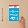 Stencil Náutico Peixes 20x25cm para Pintura Decorativa e Artesanato 3778 - Opa