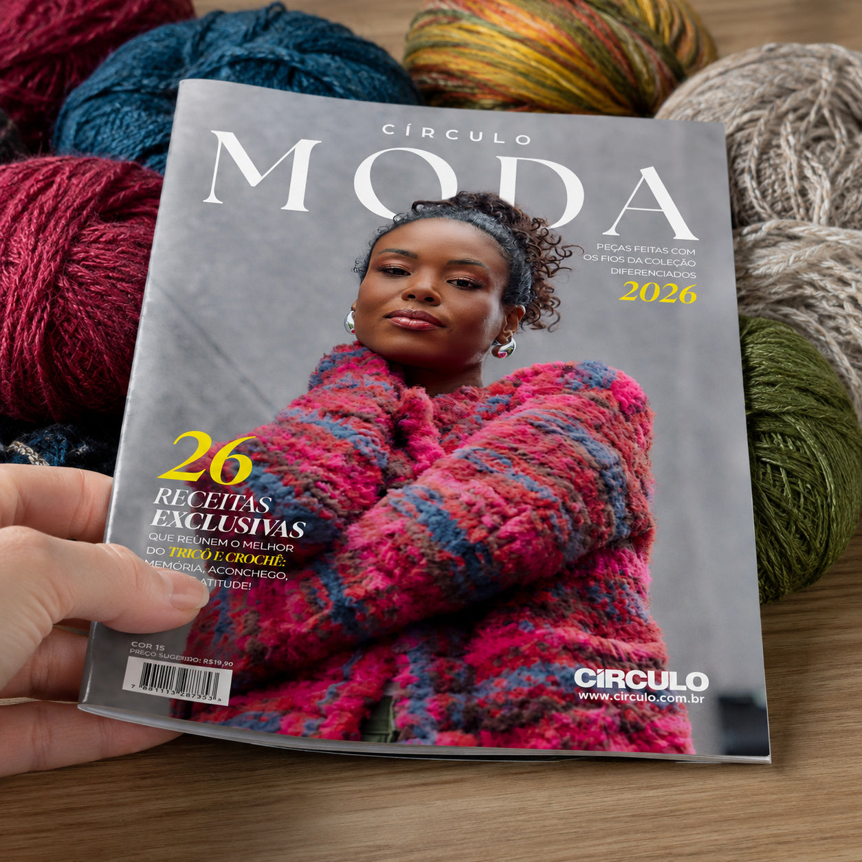 Revista Círculo Diferenciados 2026 com Receitas e Inspirações de Artesanato - Círculo