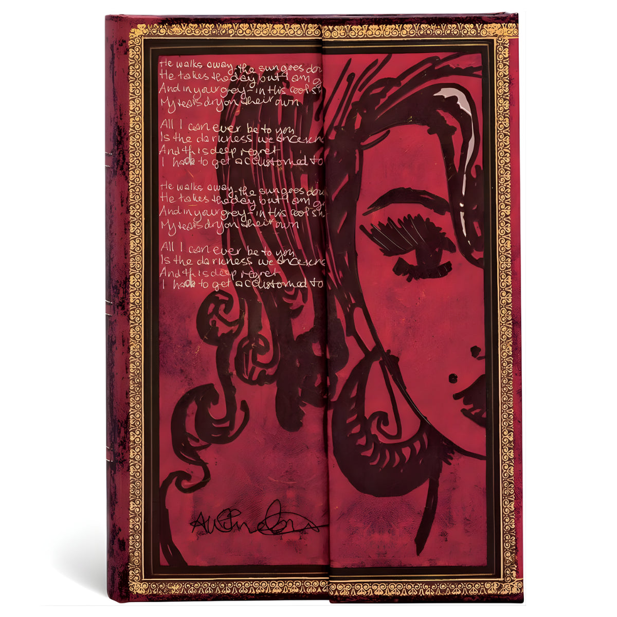 Caderno Paperblanks Amy Winehouse Capa Dura Mini 120g 9x14cm 176 Paginas sem Pauta