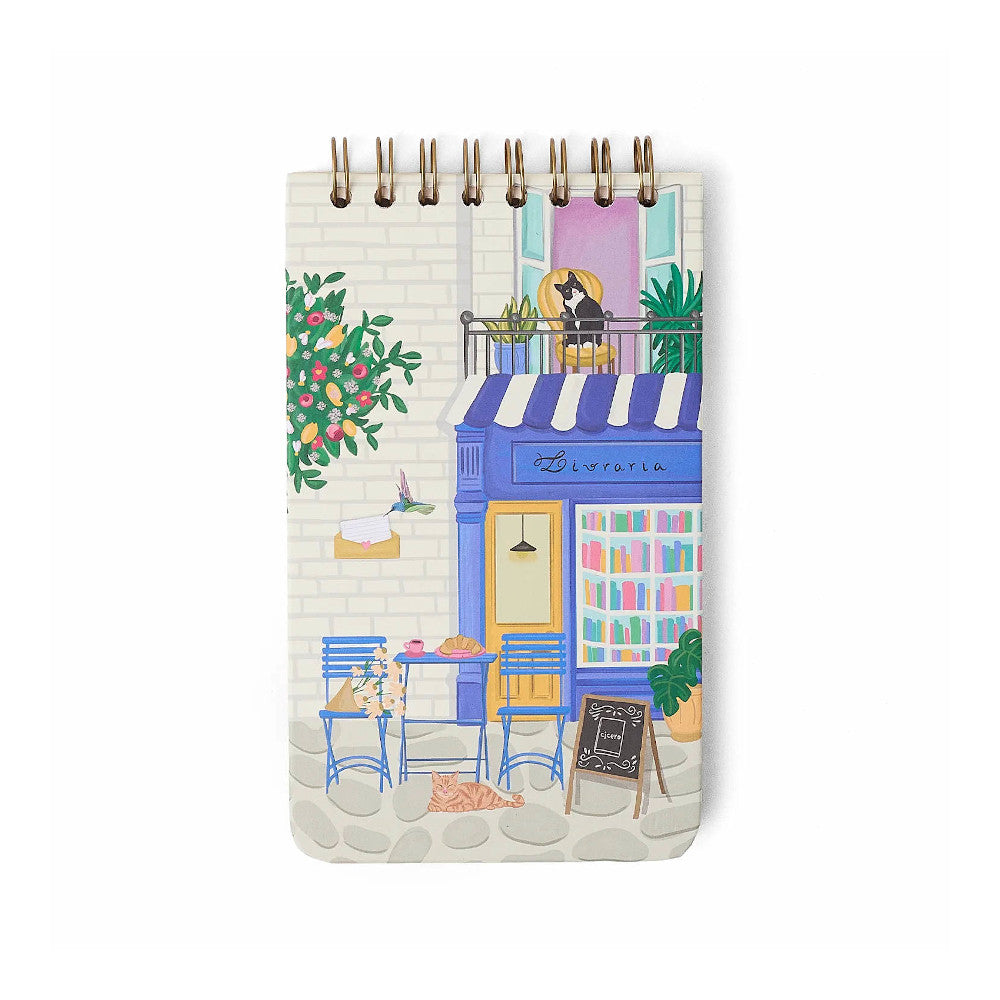 Bloco Wire-o Quintal Literário 12x20cm com 80 Folhas Pautado - Livraria - Cícero
