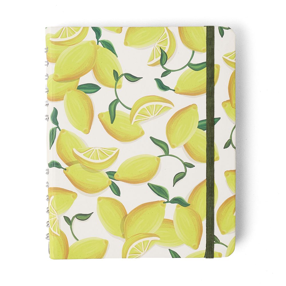 Caderno Organizador Frutare 90g/m² A5 14,8x21cm com 80 Páginas Pautado & Pontado - Limão Siciliano - Cícero
