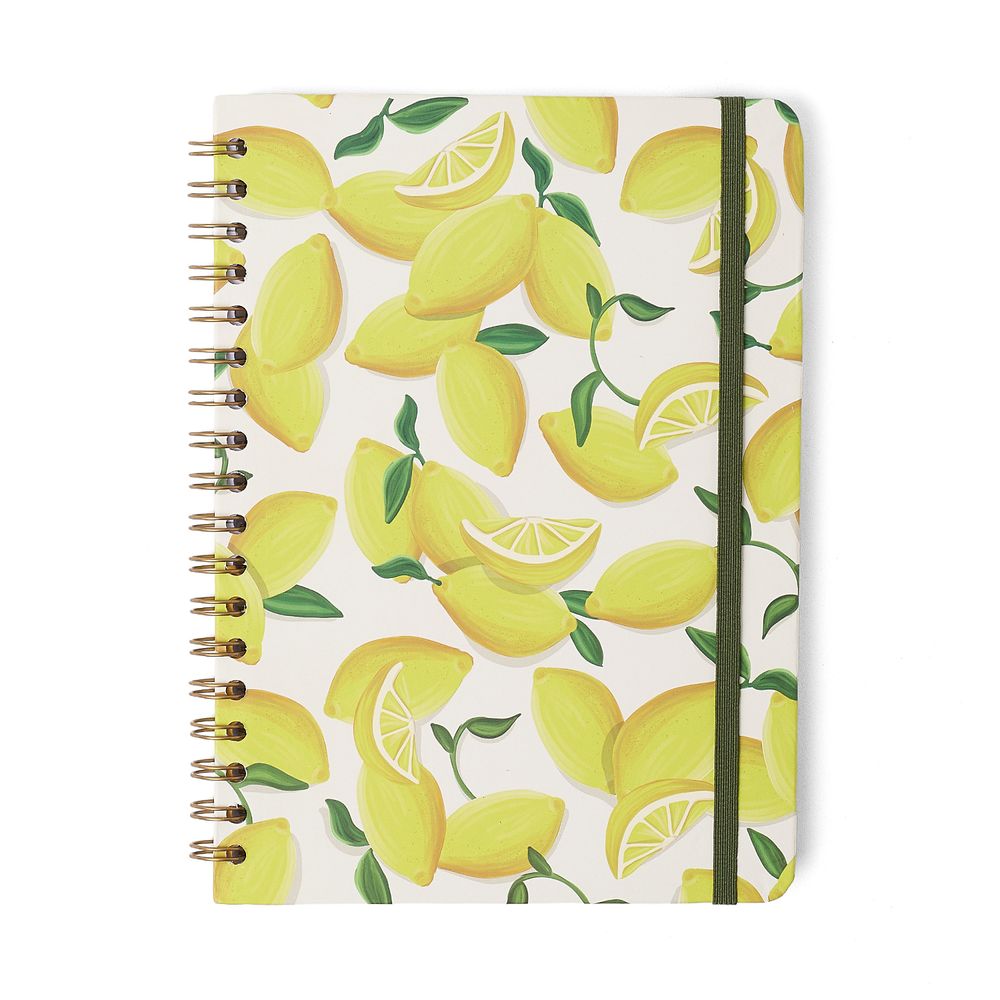 Caderno Espiral Colegial Frutare 75g/m² 17,3x24cm com 80 Folhas Pautado - Limão Siciliano - Cícero
