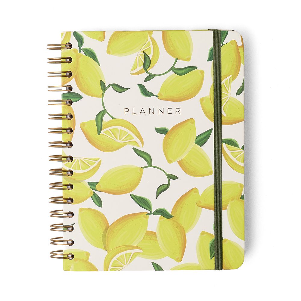Planner Permanente Frutare Semanal Notas 80g/m² A5 14,8x21cm com 100 Páginas - Limão Siciliano - Cícero