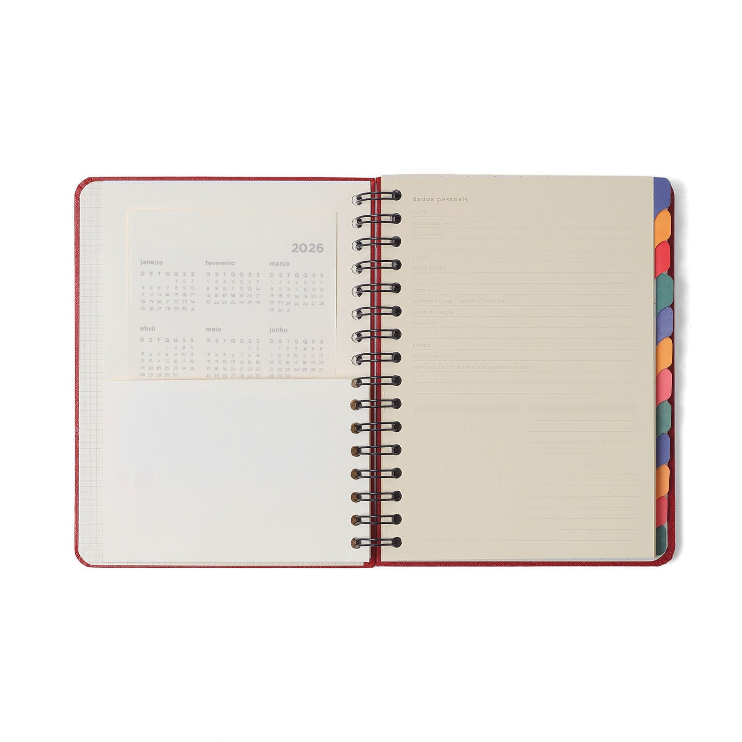Planner Permanente Frutare Semanal Notas 80g/m² A5 14,8x21cm com 100 Páginas - Limão Siciliano - Cícero