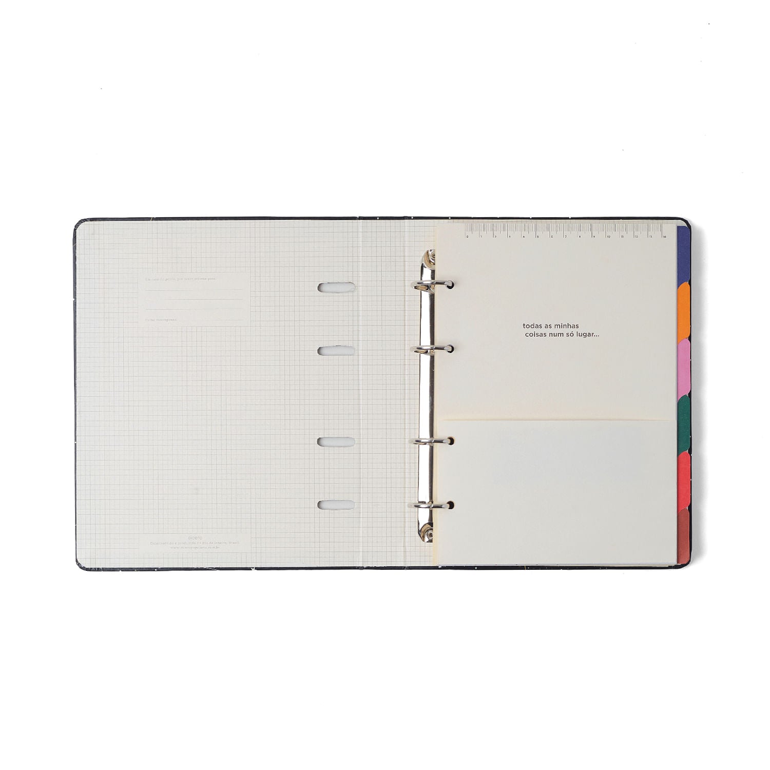 Caderno Criativo Argolado Quintal Literário 80g/m² 17x24cm com 100 Páginas Pautado - Livraria - Cícero