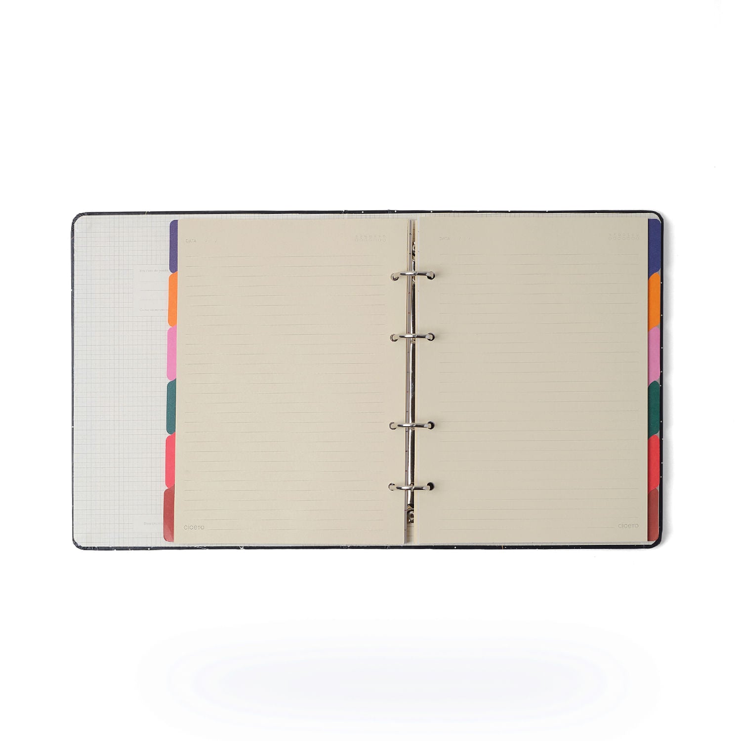 Caderno Criativo Argolado Quintal Literário 80g/m² 17x24cm com 100 Páginas Pautado - Livraria - Cícero