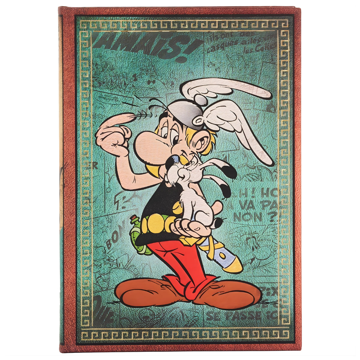 Caderno Paperblanks Asterix The Gaul Capa Dura Midi 120g 13x18cm 144 Paginas Pautado