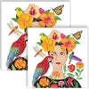 Guardanapo para Decoupage Ppd 33x33cm com 20 Unidades - Frida & Papagaio 
