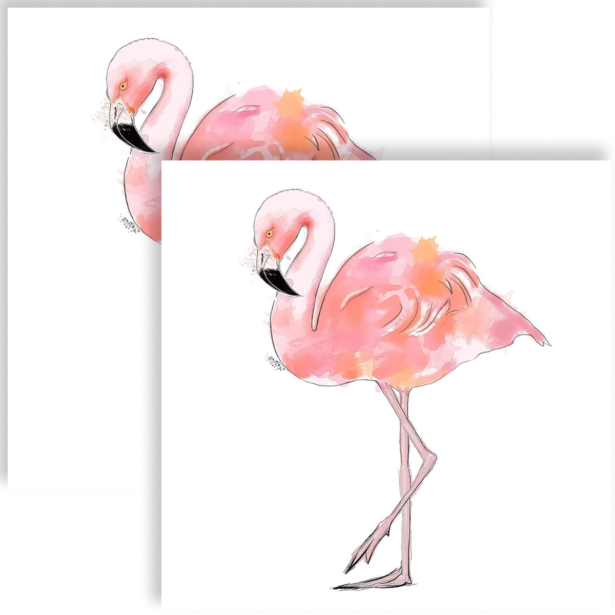 Guardanapo para Decoupage Ppd 33x33cm com 2 Unidades - Flamingo